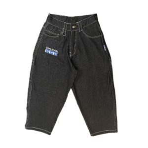 Black Denim Long Pants Front "Black Denim"-Long Pants