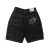 Black Denim Short Pants Back "Black Denim" - Pants