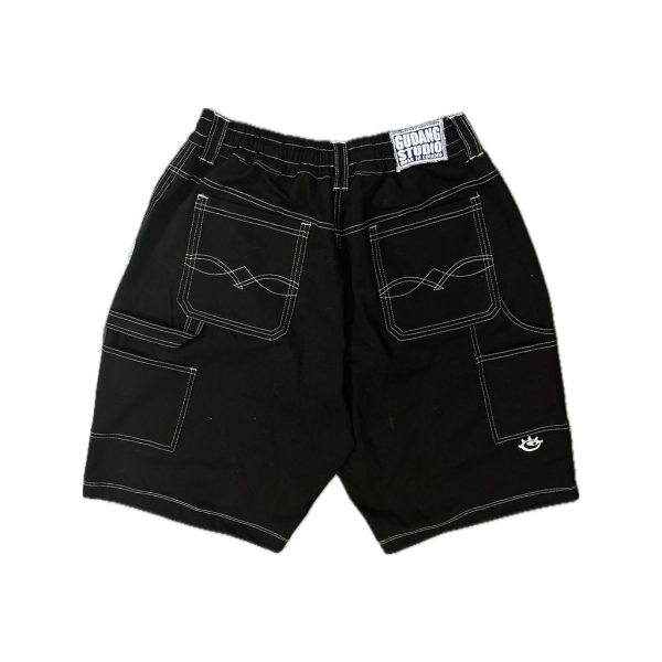 Black Short Pants Back "Black" - Pants