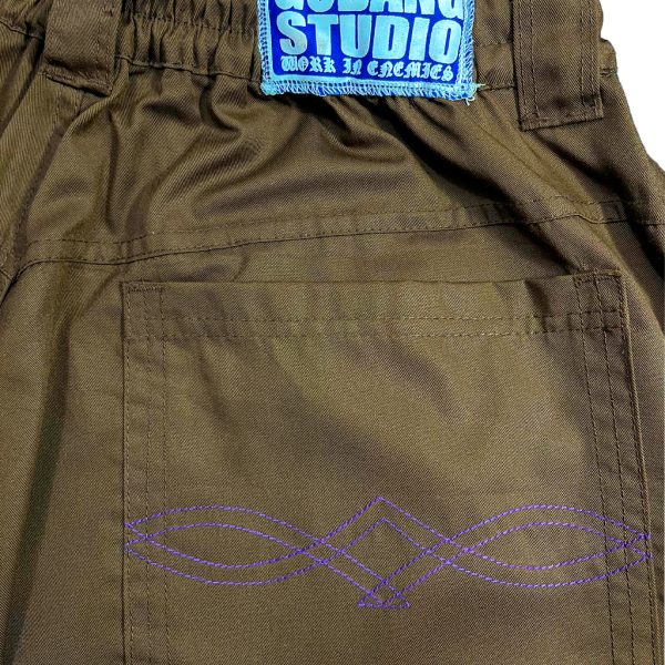 "Brown"-Baggie Long Pants