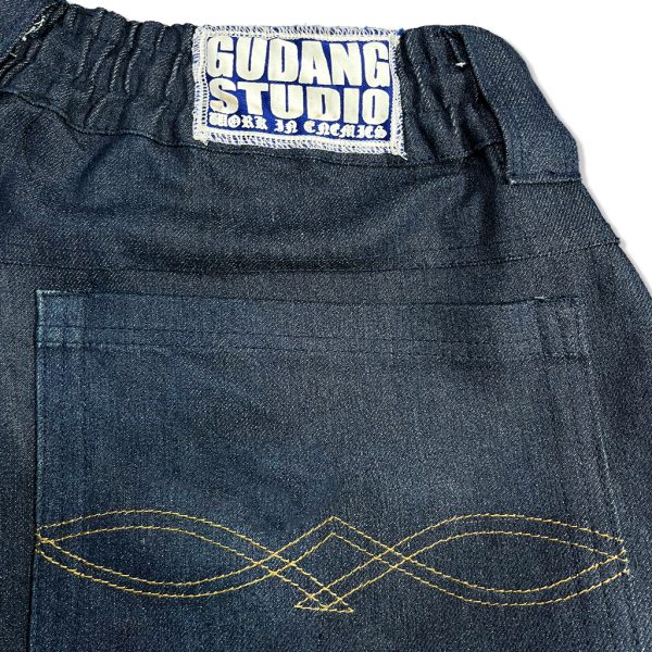 "Denim"-Baggie Long Pants