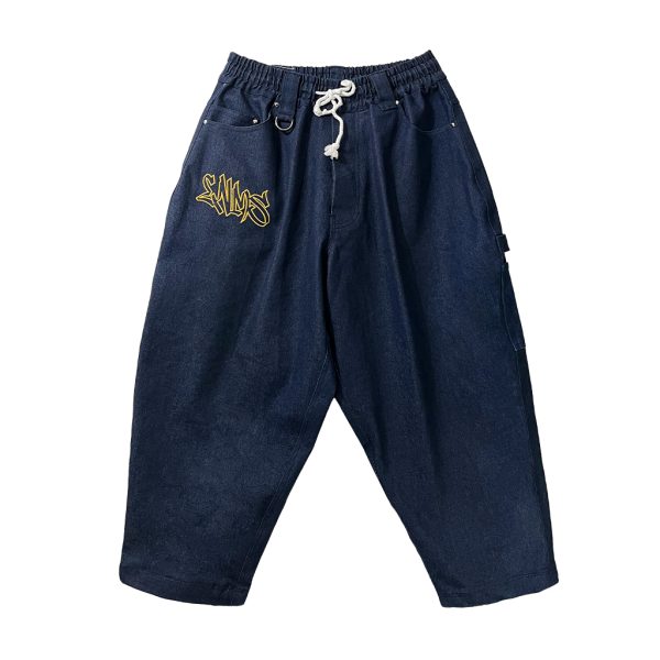 "Denim"-Baggie Long Pants
