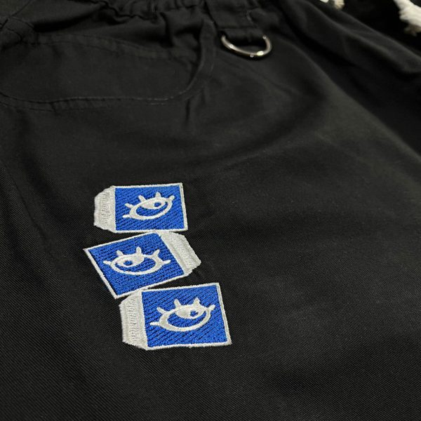 Patch F (2) "Black"-Baggie Long Pants