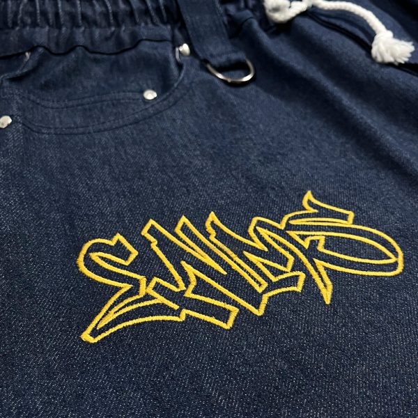 "Denim"-Baggie Long Pants
