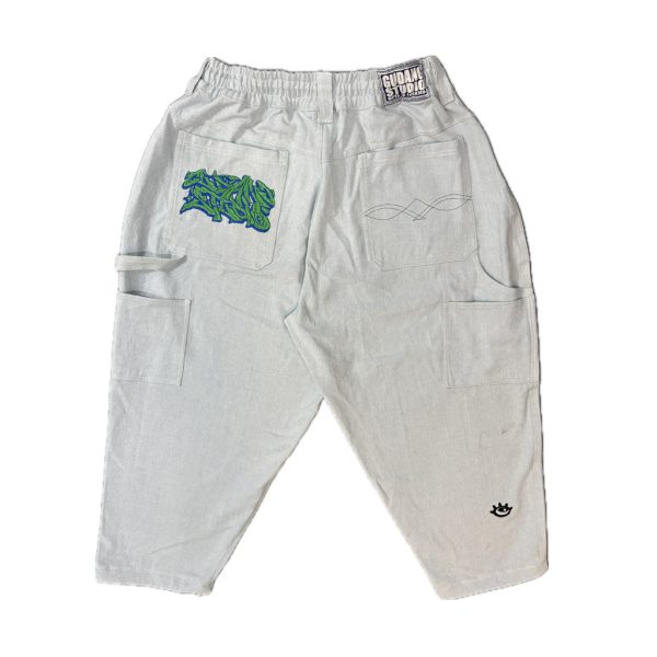 Washed Grey Long Pants Back "Washed Grey"-Long Pants
